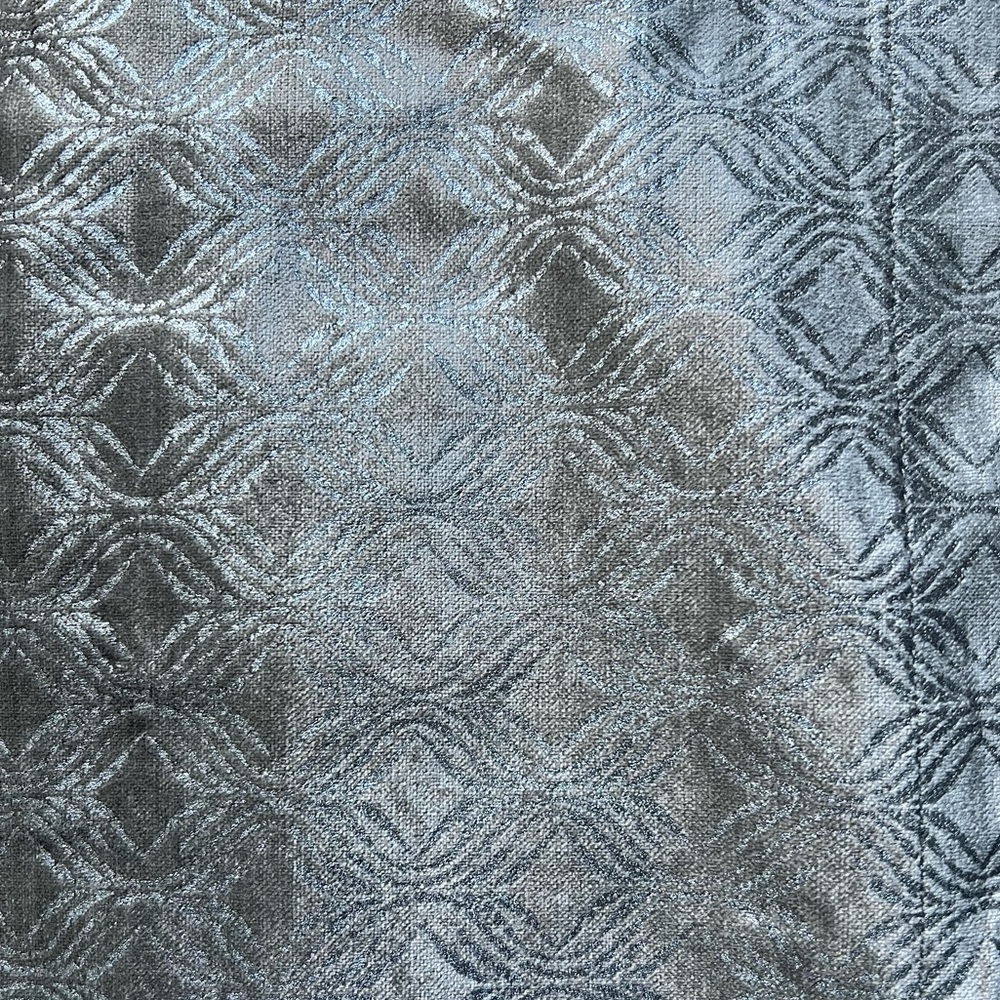 West Elm x Pottery Barn Kids silver Metallic Crib Skirt